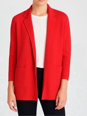 J.CREW 365 "Sophie" Open Front wool cotton Sweater Blazer Style #J0244 small